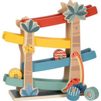 KUGELBAHN „DINO“ - Naturfarben, Holz (9/30/26cm) - small foot