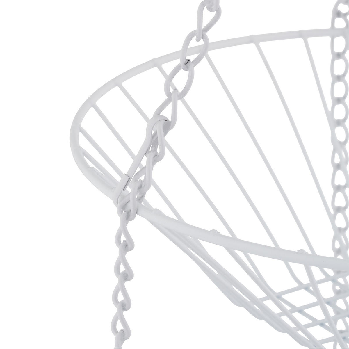 KÔŠ s ovocím - biela, kov (28/73/28cm) - Relaxdays