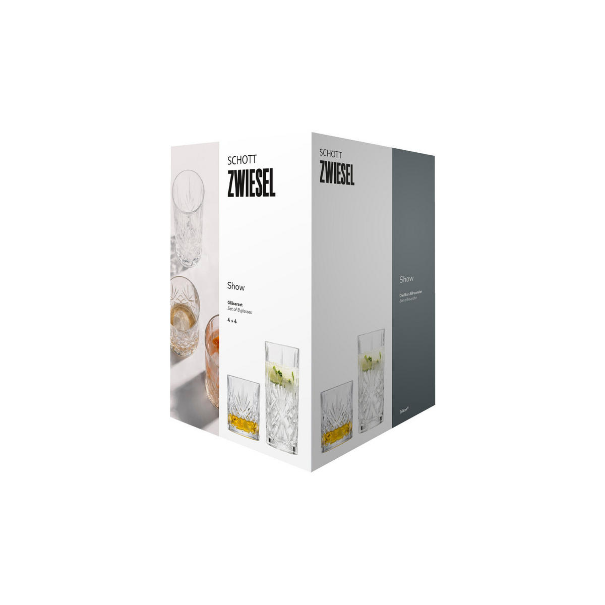 BARGLÄSERSET Show transparent 8er Set - Transparent, Glas (0.001L) - Schott Zwiesel