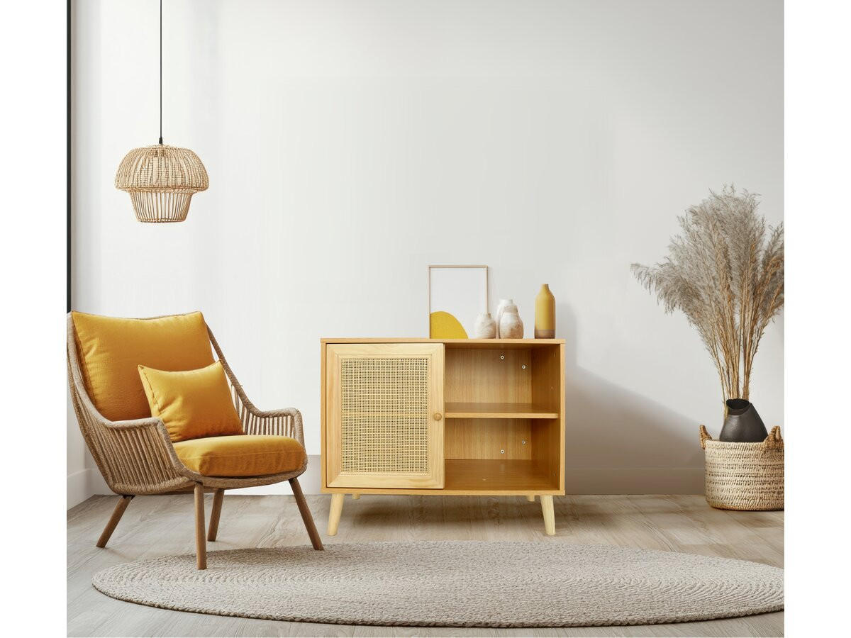 BUFFETSCHRANK iguane Braun - Braun, Holz (39/66/80cm) - Habitat Garten