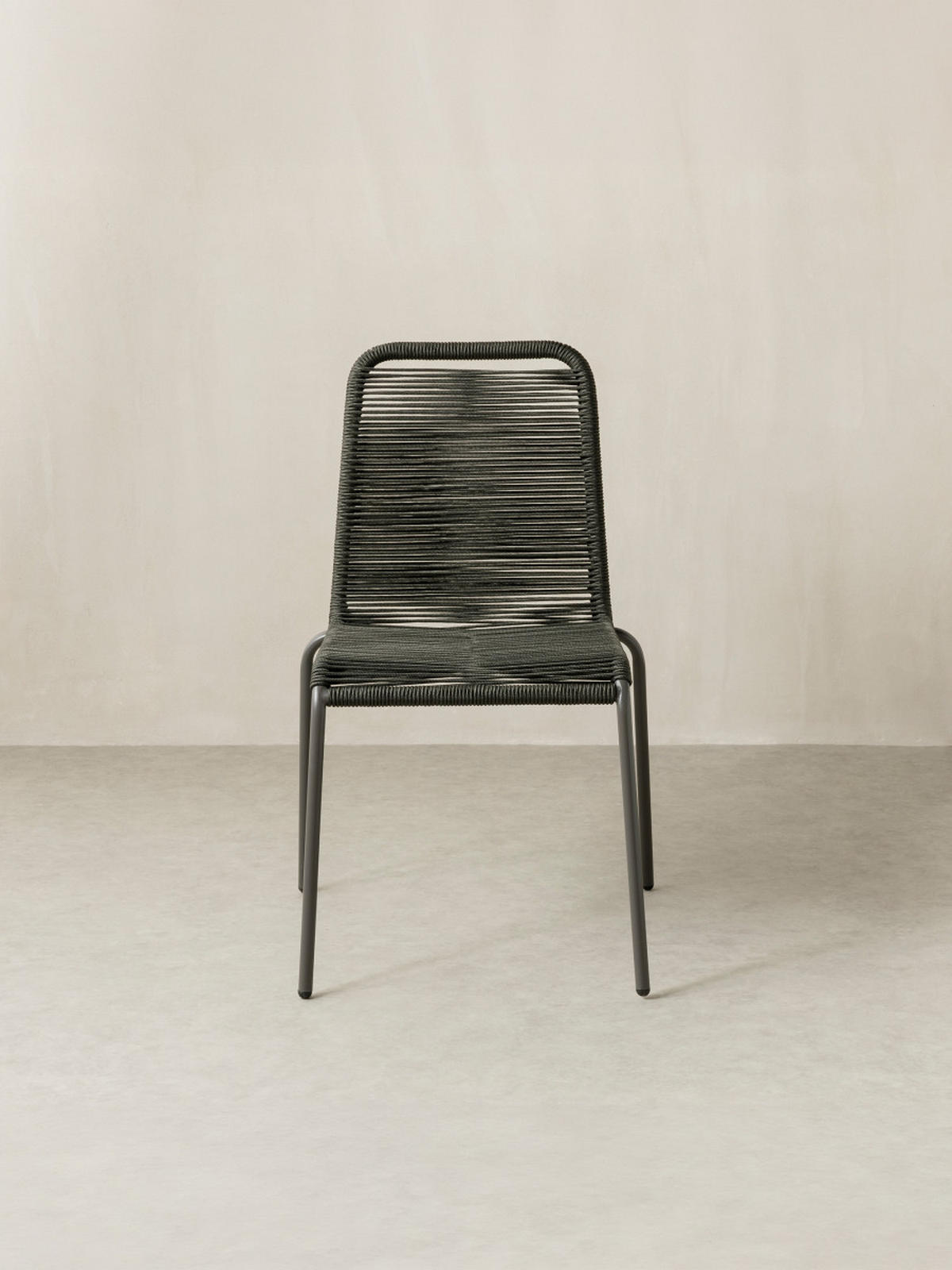 GARTENSTUHL Bowen Schwarz 54 cm x 83 cm - Schwarz, Metall (54/83/56cm) - Kenay Home