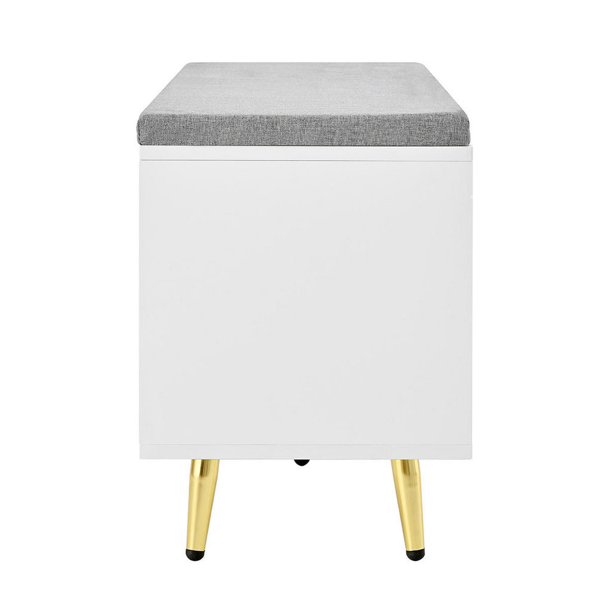 SCHUHBANK in B121×T35×H49cm,Weiß - Weiß, Holz/Holzwerkstoff (35/49/121cm) - KOMHTOM