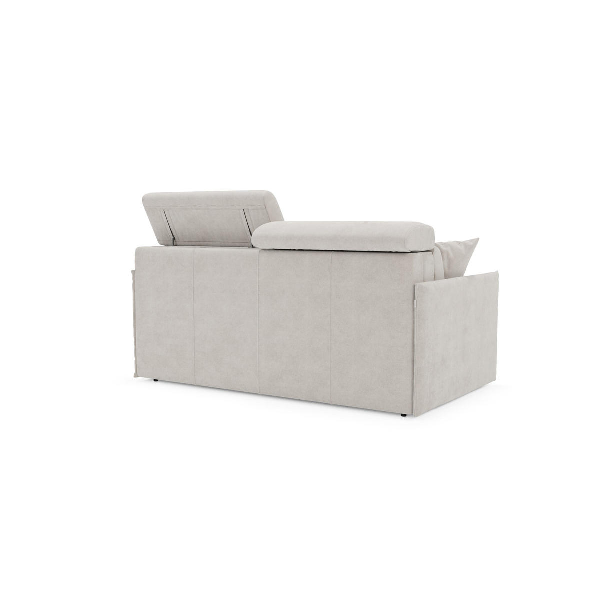 LINEARSOFA Miryam - Weiß, Metall (149/83/98cm) - Divani.store