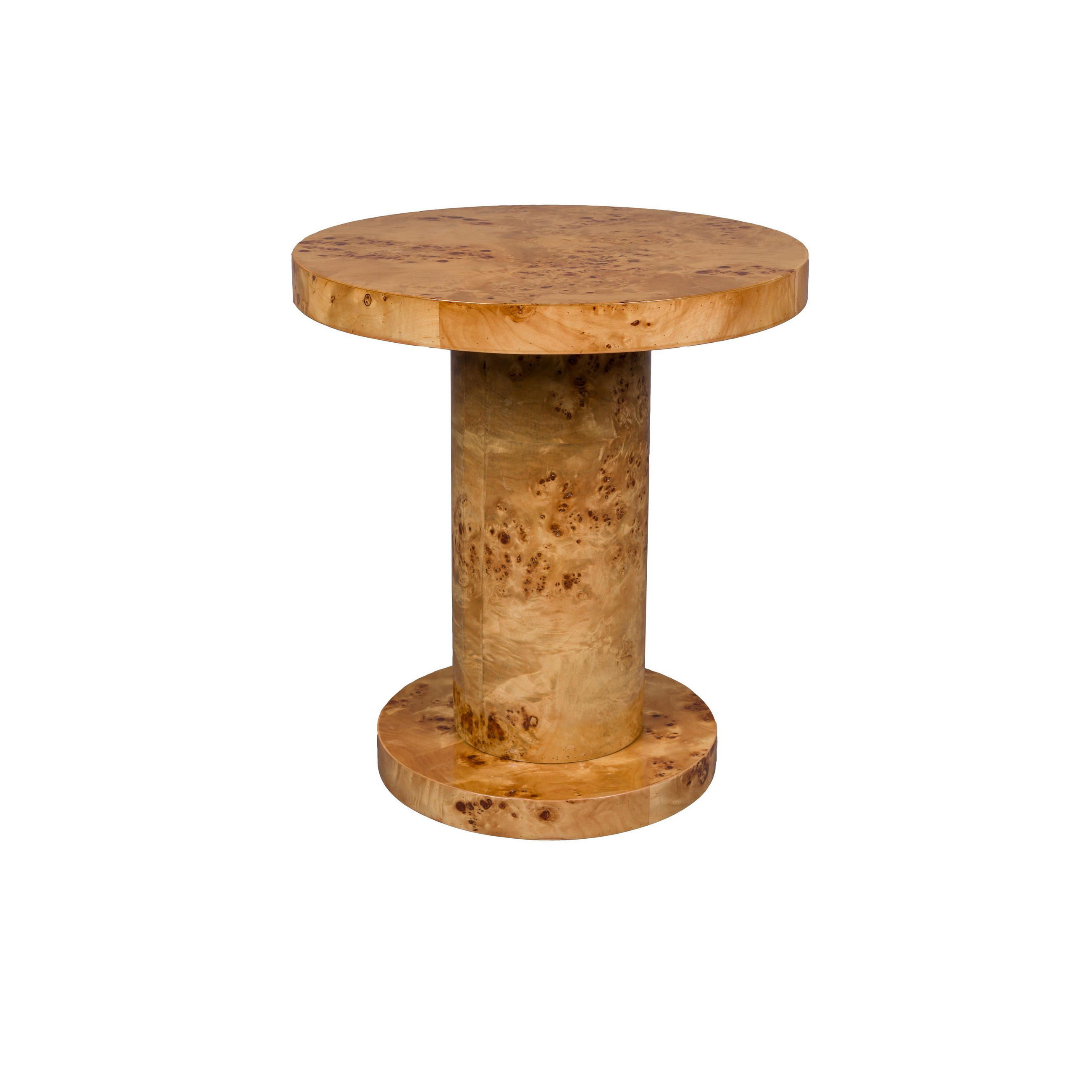 BEISTELLTISCH Quinn Rund 46 cm Natural - Naturfarben, Holz (46/46/51cm) - Dutchbone