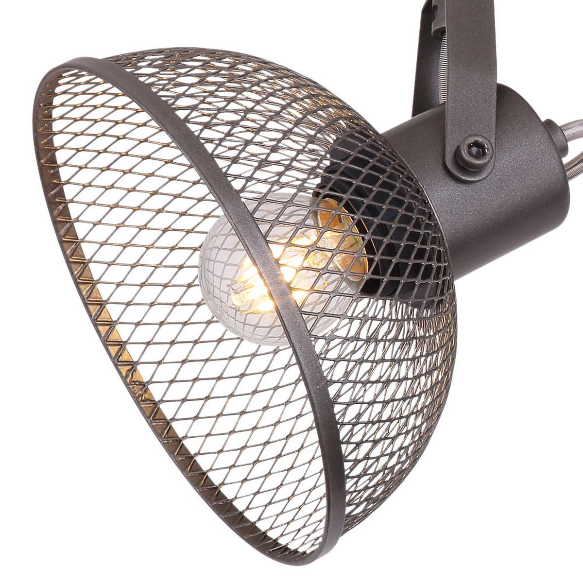 DECKENLEUCHTE MONIGA Anthrazit Geflecht - Anthrazit, Metall (93.6/16/20.8cm) - Globo Lighting