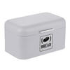 BROTKASTEN - Grau, Metall (30/16.5/19cm) - Relaxdays
