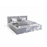 POLSTERBETT Aldana In Freya - Hellgrau, Holzwerkstoff/Textil (160/200cm) - Fun Möbel