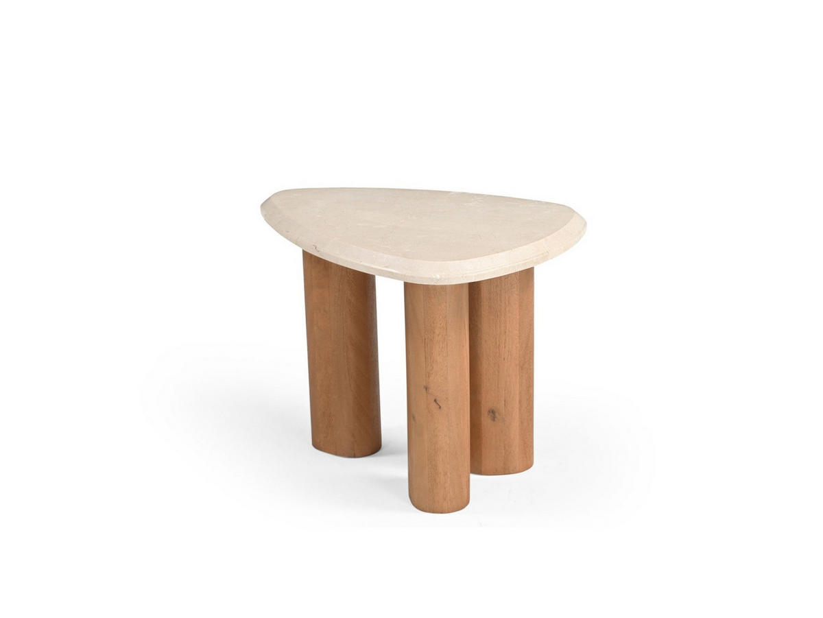 COUCHTISCH Nuvé Mangoholz 60 cm / 45 cm Beige - Beige, Holz (45/60/46cm) - Villa Möbel