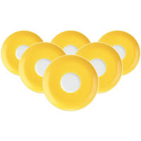 KOMBIUNTERTASSEN Liberty Pure Colors Yellow Glow ø 16 cm 6er Set - Gelb, Keramik (16.1cm) - Seltmann Weiden