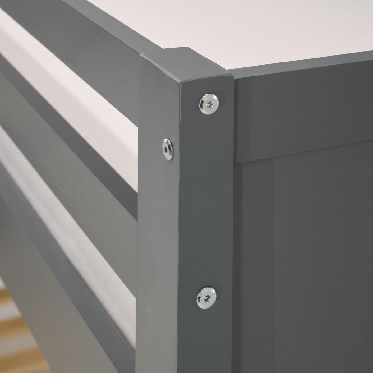 ETAGENBETT 90/200 cm und 140/200 cm Grau - Grau, Holz (140/200cm) - Homestyle4u