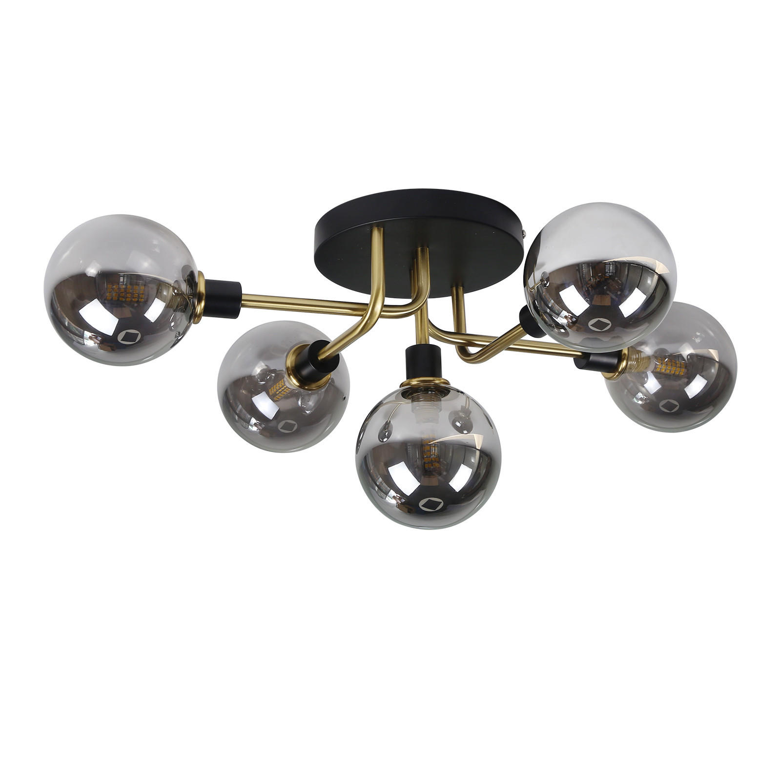 LED-DECKENLEUCHTE Bewachen 53/52/25 cm - Grau, Metall (53/52/25cm) - Nettlife