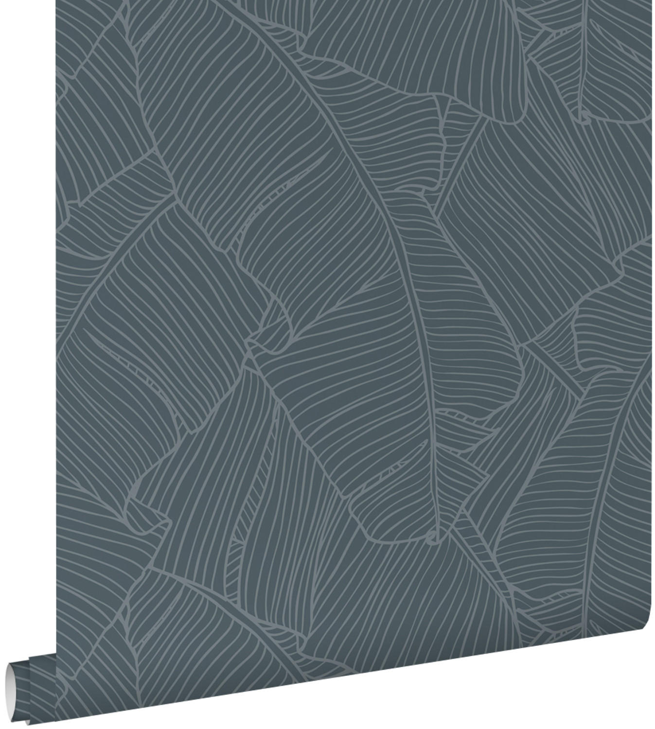 TAPETE Blätter 50 x 900 cm - Blau, Papier (50/900cm) - ESTAhome