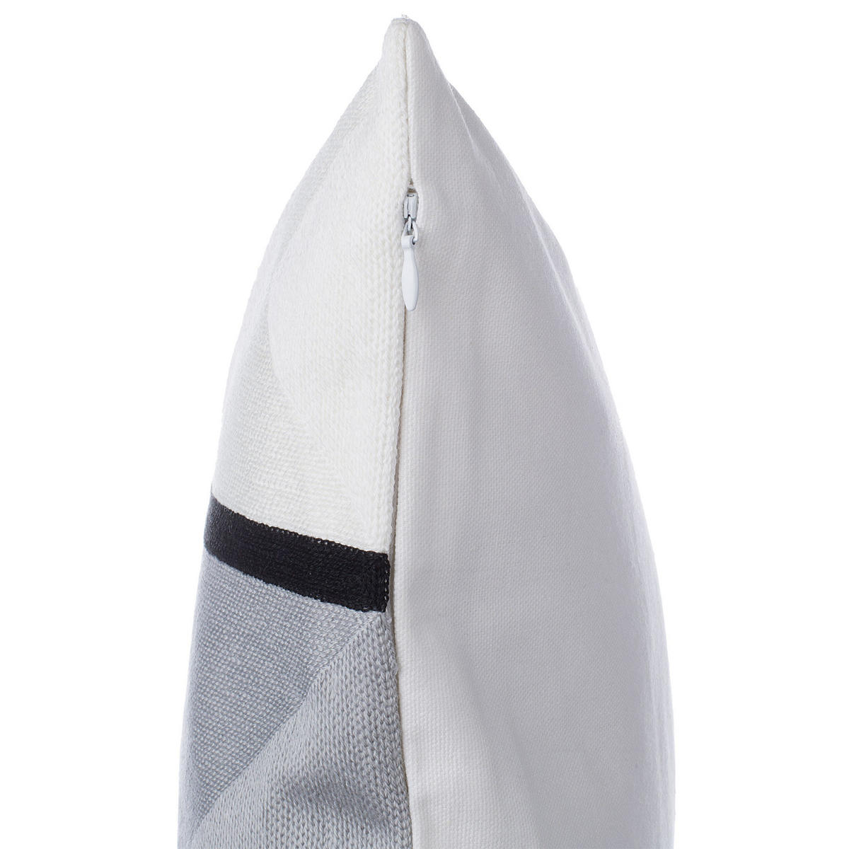 DEKOKISSEN 2er-Set Grau 45/45 cm Wedelia - Grau, Naturmaterialien/Textil (45/45cm) - Beliani