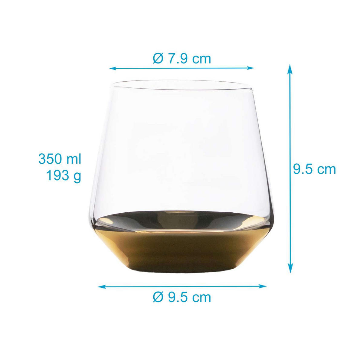 WASSERGLAS 350 ml - Transparent, Glas (0.35L) - Intirilife