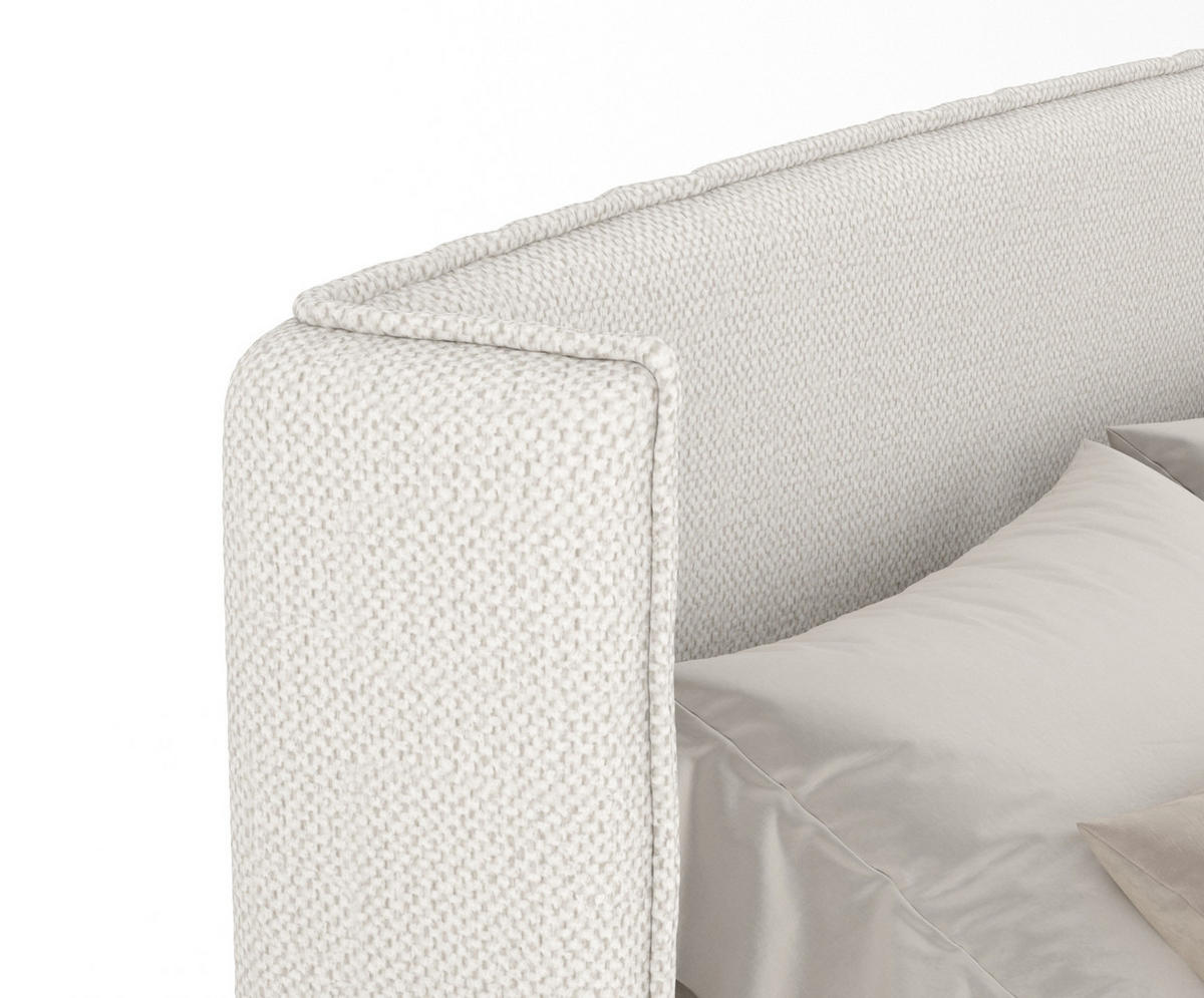 BOXSPRINGBETT Freeland Beige 180/200 cm mit Matratze und Topper - Beige/Schwarz, Holz/Holzwerkstoff (180/200cm) - Maison de Reve