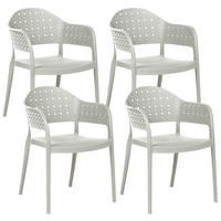 STUHL 4er-Set Hellgrün Narino - Hellgrün, Kunststoff (55/78/50cm) - Beliani