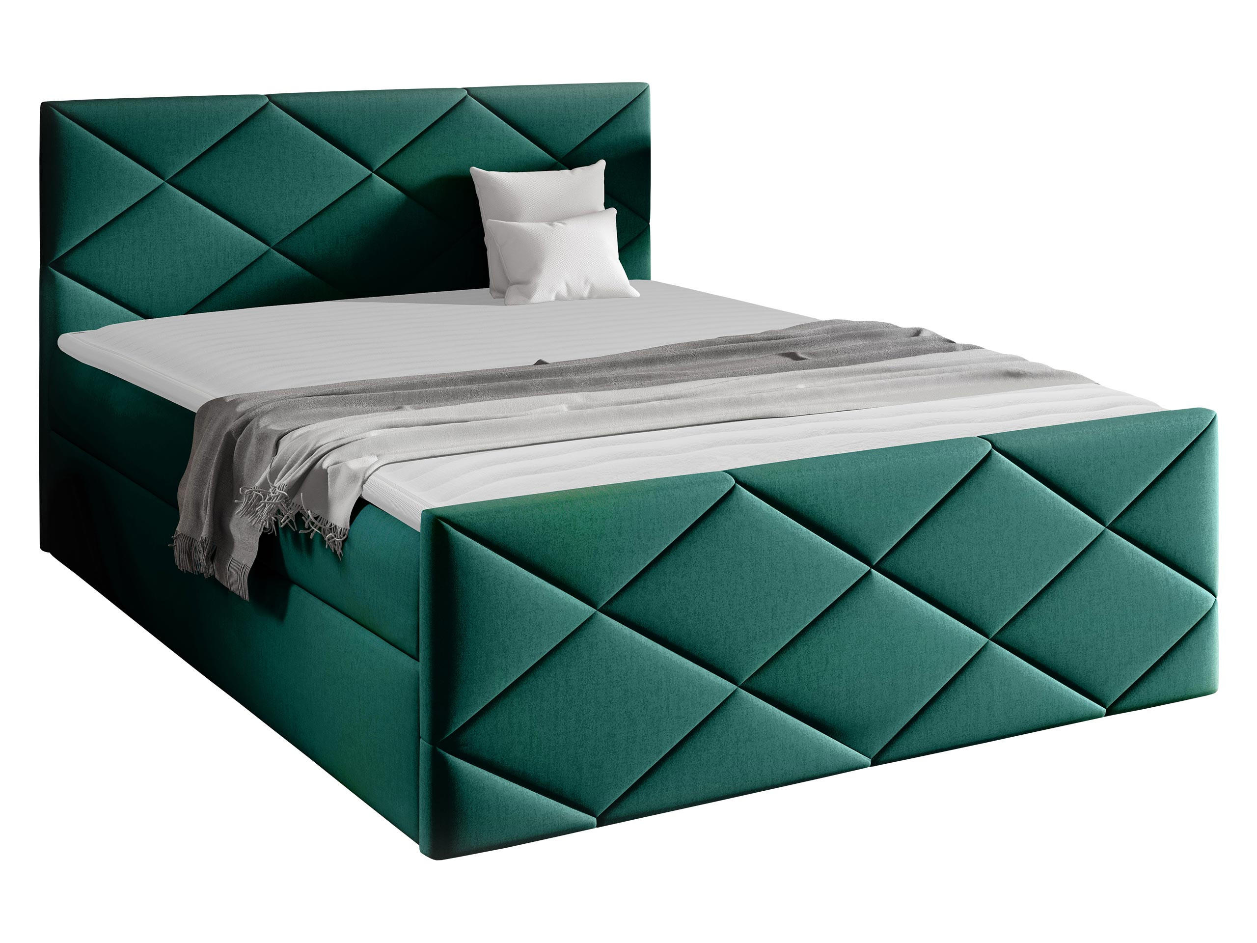 BOXBETT Herkules - Jadegrün, Holz (160/200cm) - MIRJAN24