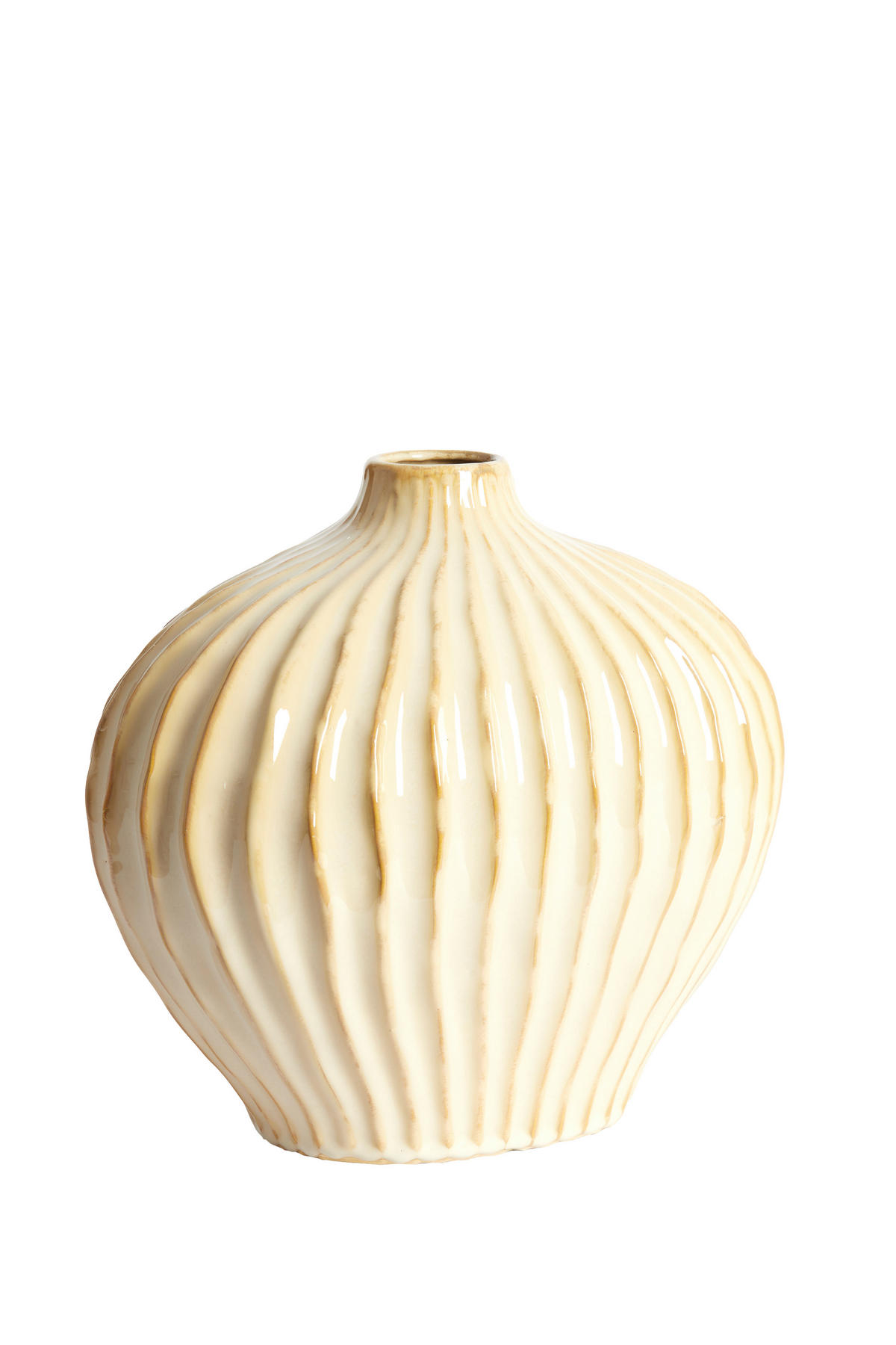 VAZE Lorito Braun 35/21/30 cm - Braun, Keramik (30cm) - Light & Living