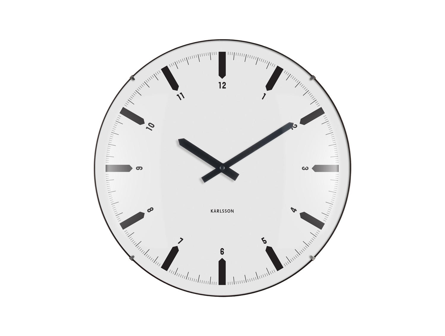 WANDUHR Realista Dome Weiß 35/4.5/35 cm - Weiß, Kunststoff (4.5/35/35cm) - Karlsson