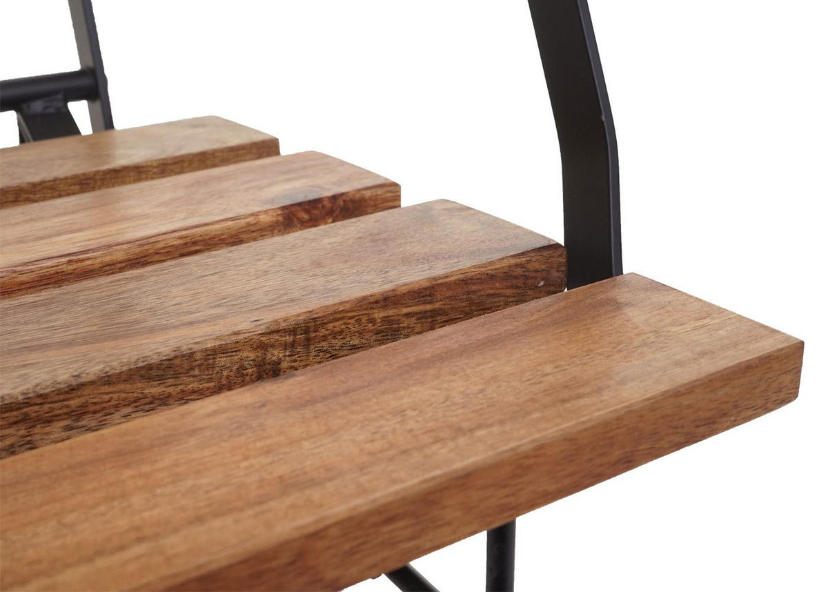 GARTENSTUHL 2er-Set HxBxT 88x55x49cm Sitzhöhe 46cm Gastronomie-Qualität Akazie Naturfarben - Naturfarben, Holz (55/88/49cm) - PROREGAL