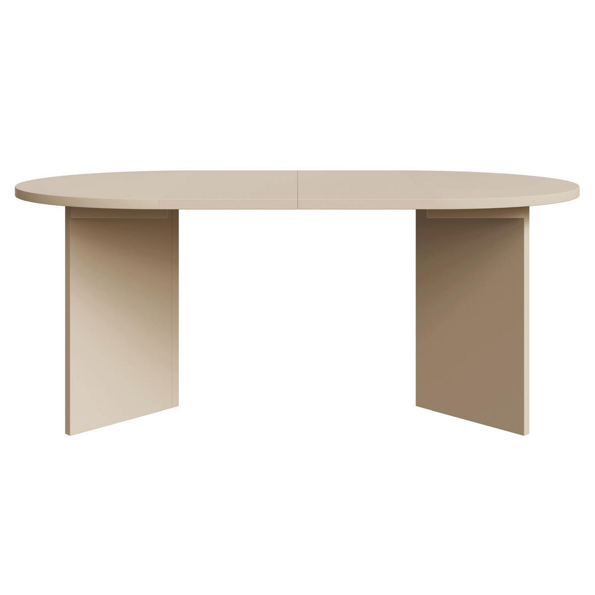 JÍDELNÍ stůl Selsey Ovo kulatý, cappuccino, rozkládací, 110–190 × 110 cm - béžová, kompozitní dřevo (109.6/109.6/75cm) - Selsey