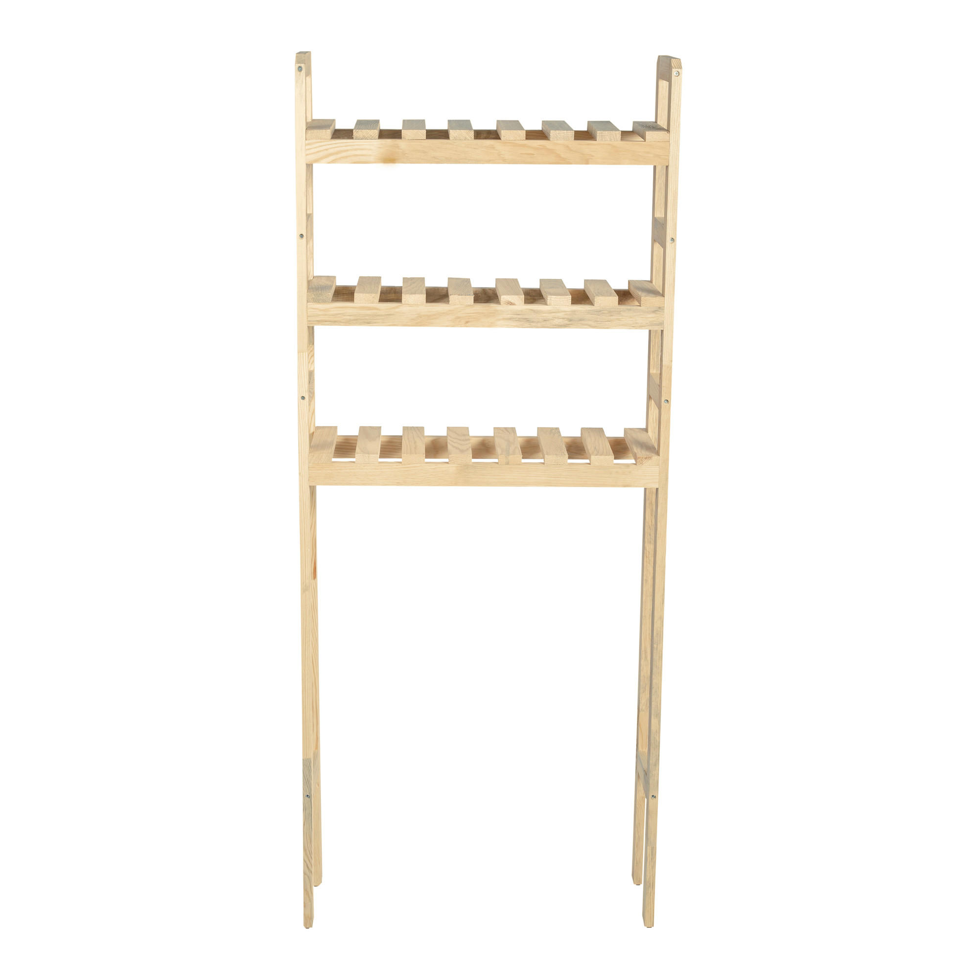 BADEZIMMERREGAL Alslev - Naturfarben, Holz (64/160/21cm) - [en.casa]