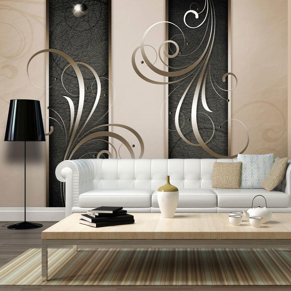 VLIESTAPETE Beige 300/210 cm - Beige/Schwarz, Textil (300/1cm) - KUNSTLOFT