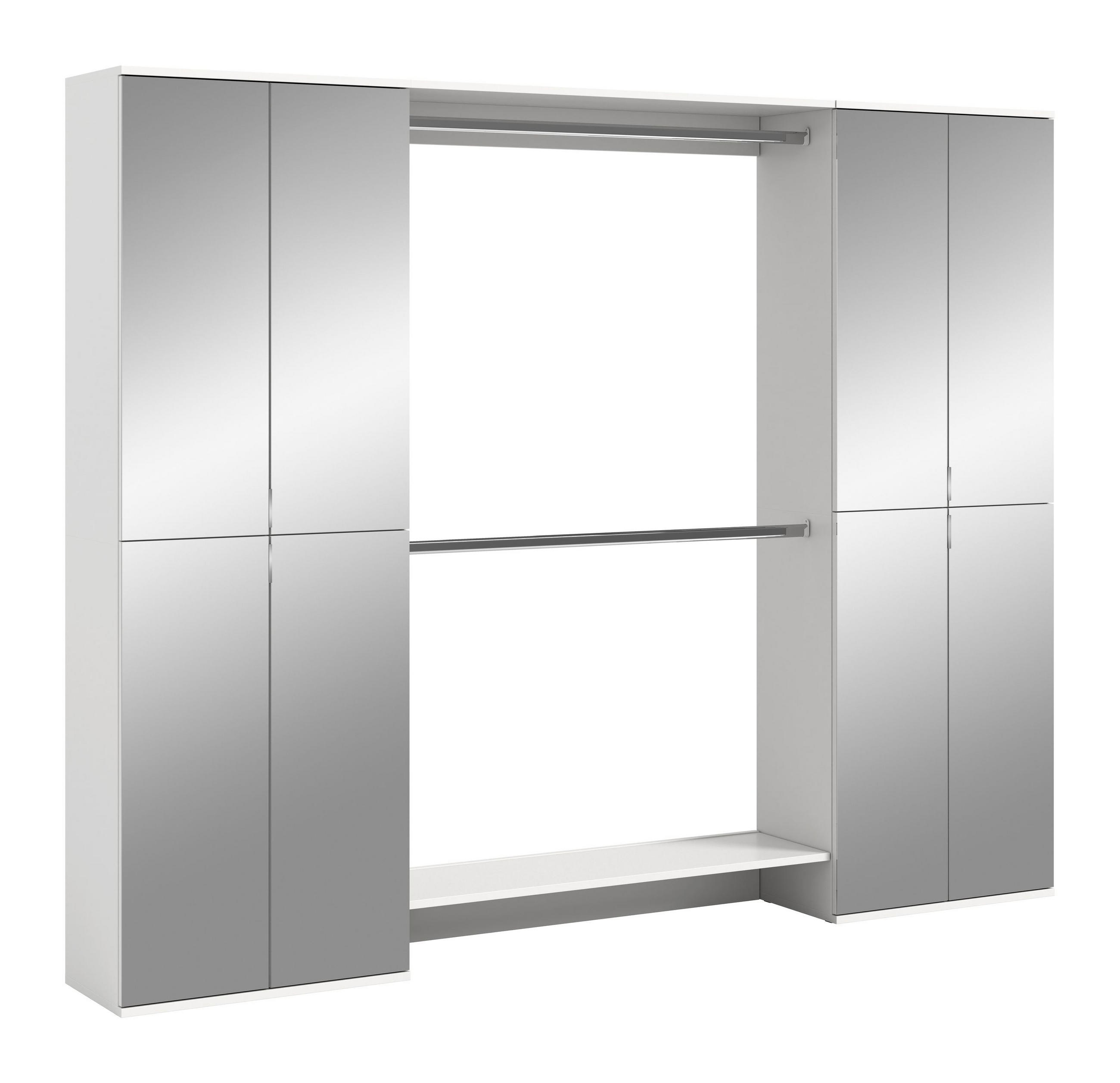 Homes & Jones Garderobe Weiß 232x191x37 cm