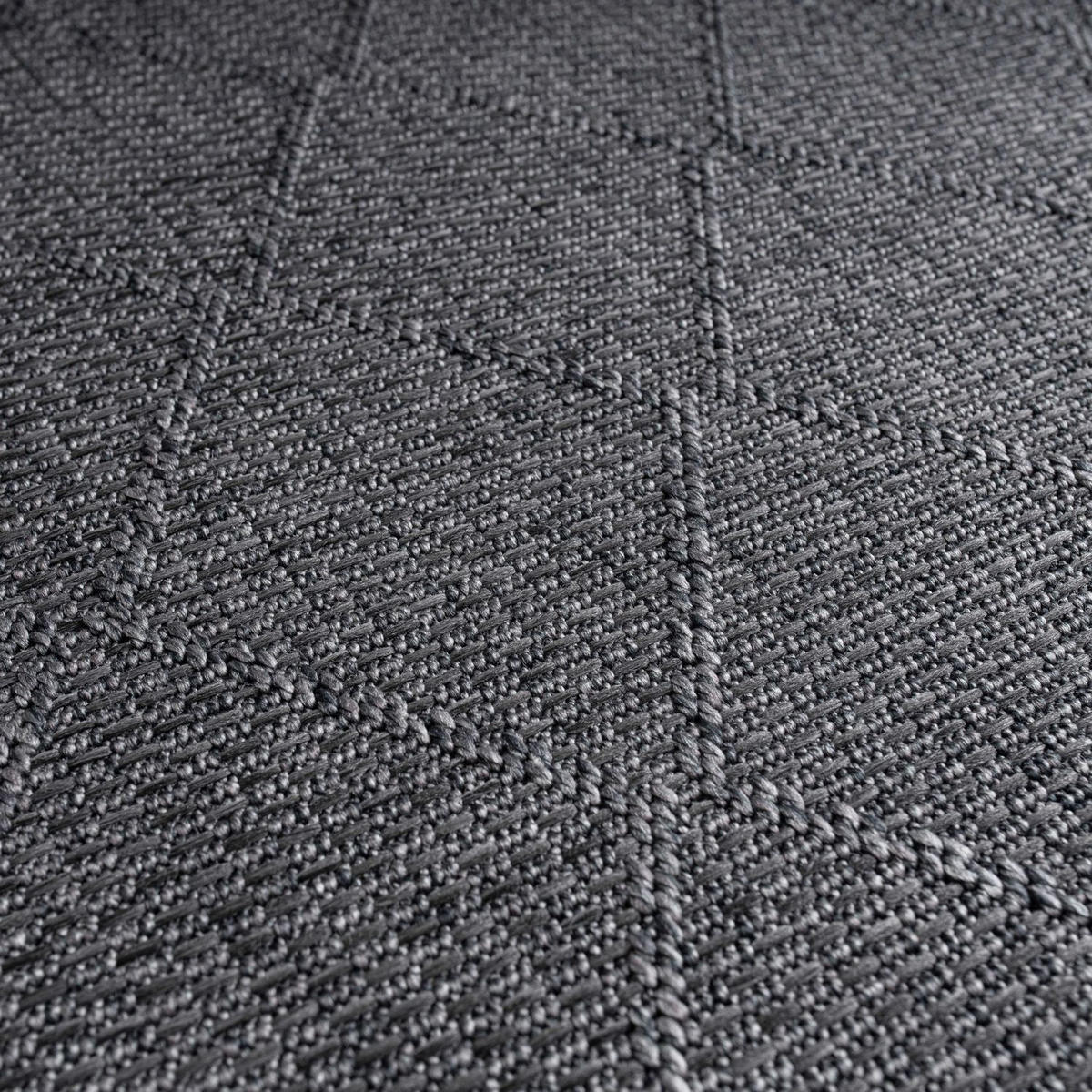 OUTDOORTEPPICH Schwarz 80 x 150 cm - Schwarz, Kunststoff (80/150cm) - TT Home