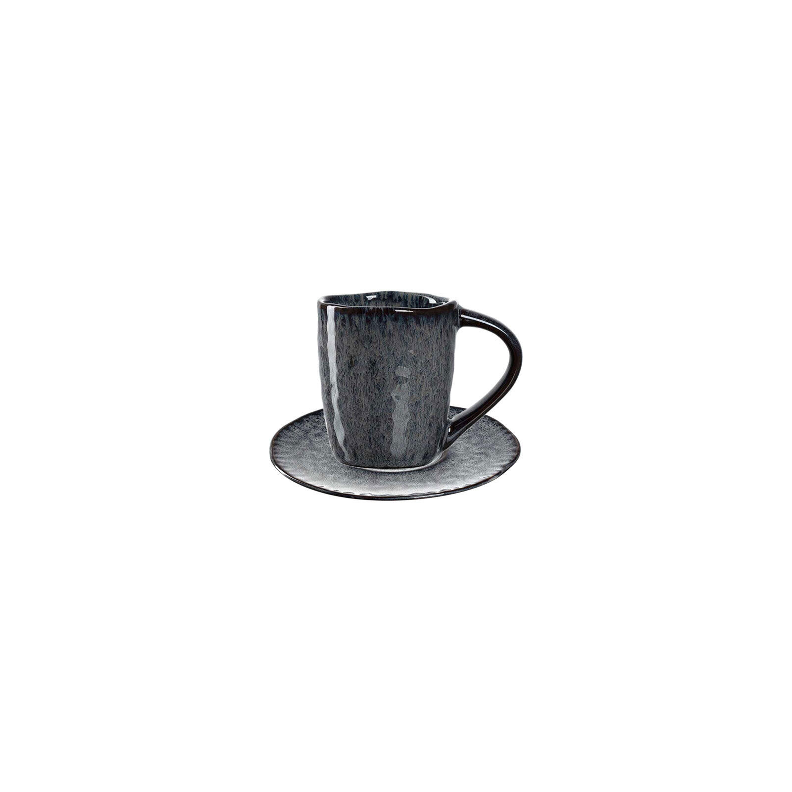 ESPRESSOTASSEN Matera Anthrazit 8er Set - Anthrazit, Keramik (0.09L) - Leonardo Living