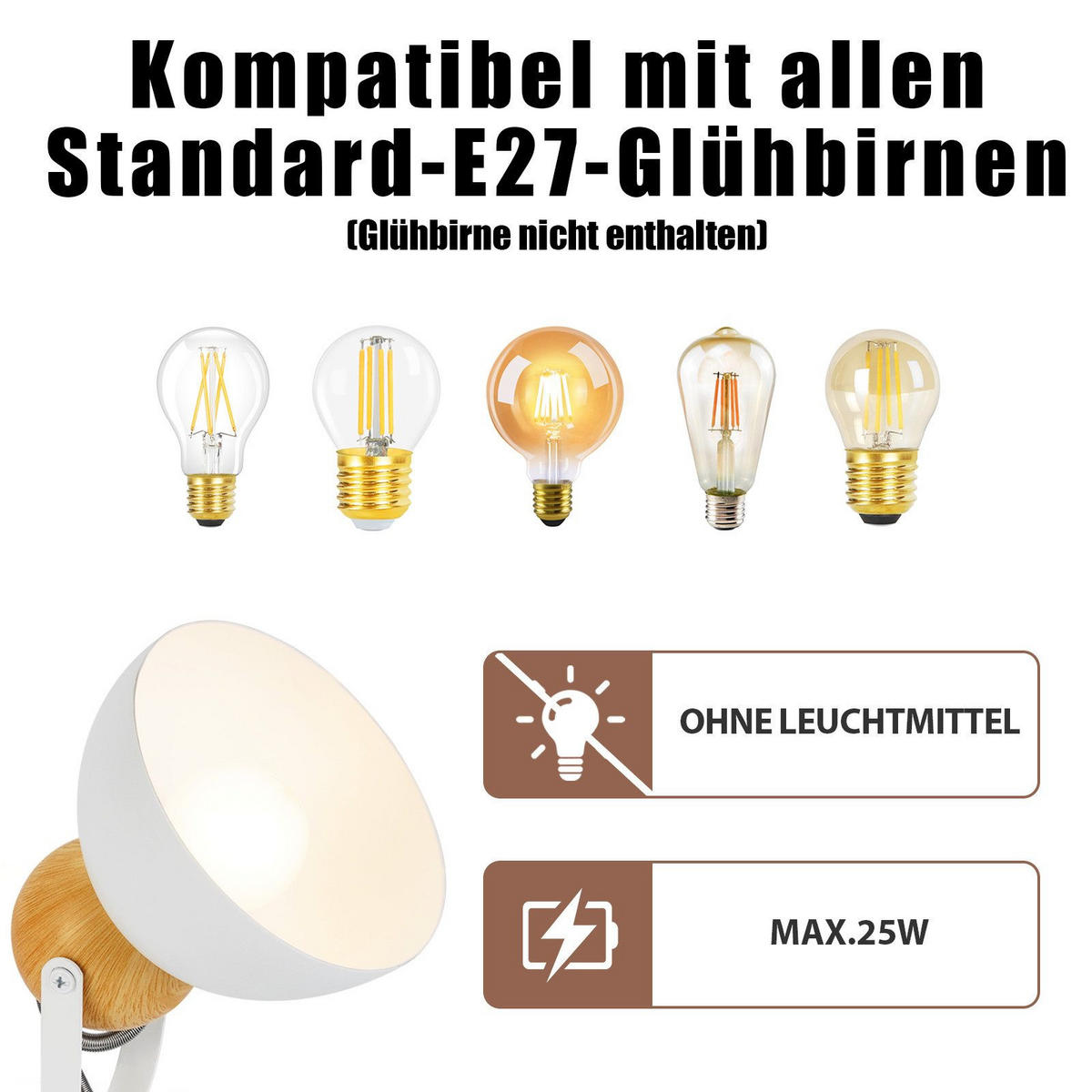 STRAHLER Fowler 33/21/15 cm - Weiß, Metall (33/21/15cm) - Nettlife