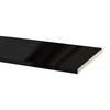 SOCKELLEISTE Schwarz Hochglanz 200 / 1,8 / 10cm - Frontdekor - Schwarz Hochglanz, Holzwerkstoff (1.8/200/10cm) - Feldmann-Wohnen
