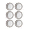 SUPPENTELLER Doppio Grau ø 22 cm 6er Set - Grau, Keramik (22cm) - Ritzenhoff Breker