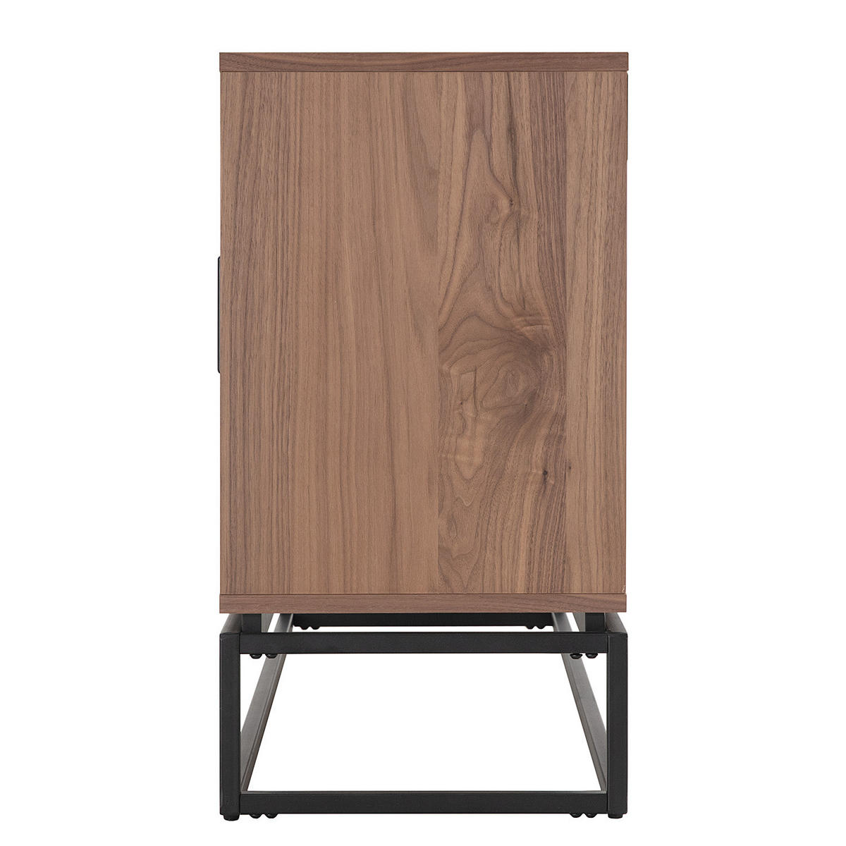 SIDEBOARD mit 2 Türen - Holzwerkstoff / Metall - Schwarz/Braun, Holzwerkstoff/Metall (150/75/40cm) - home24