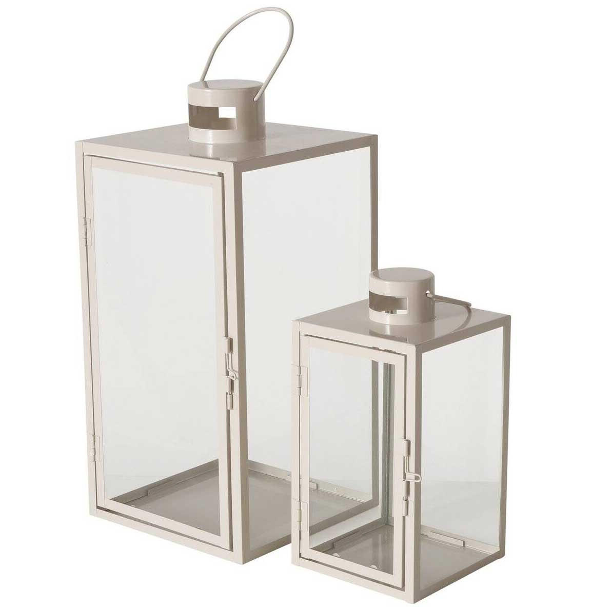 Boltze Home Laterne Beige 19x40x19 cm