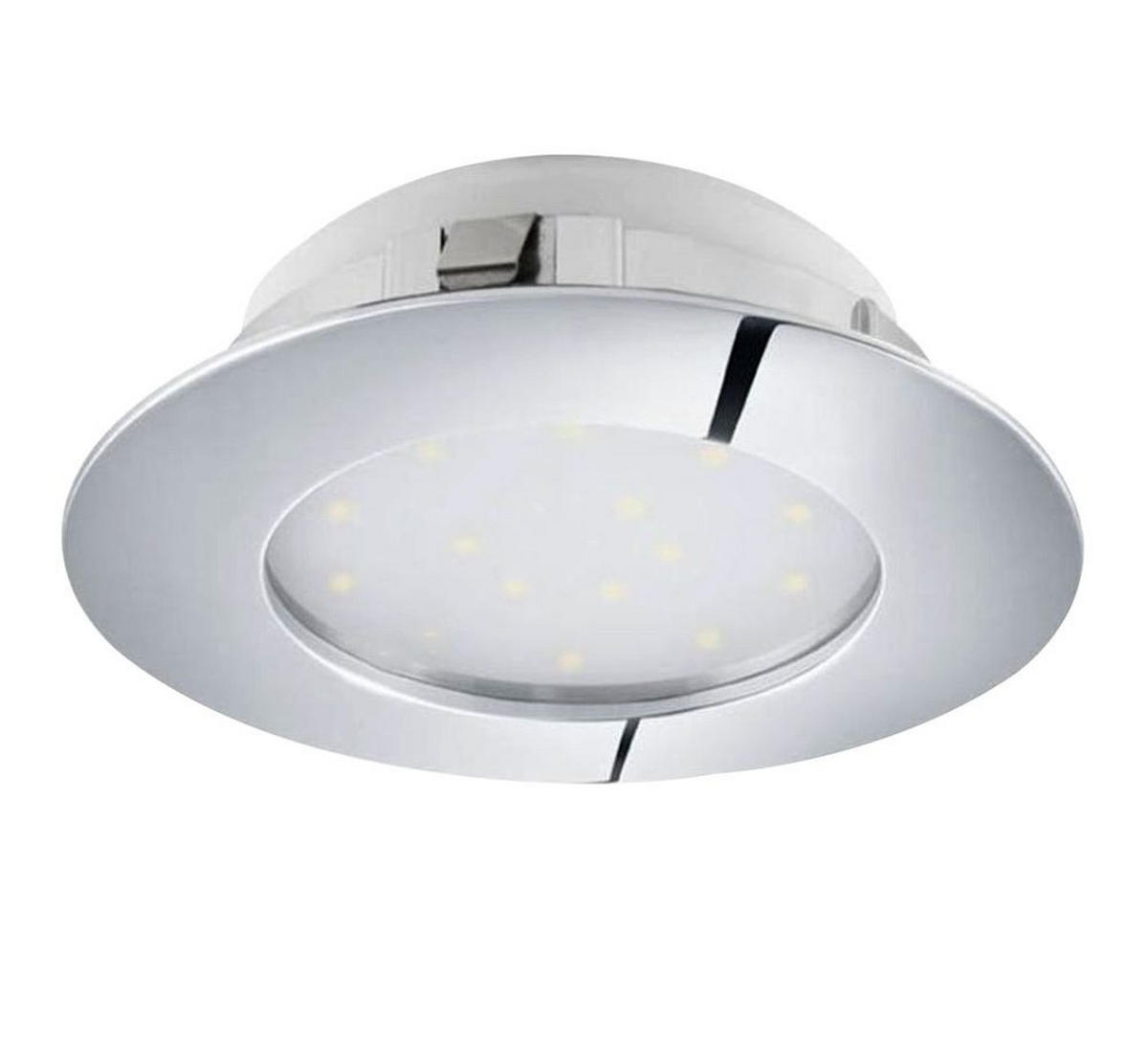 LED DECKENLEUCHTE Chrom Silber rund - Silberfarben, Kunststoff (10.2/10.2/4.5cm)