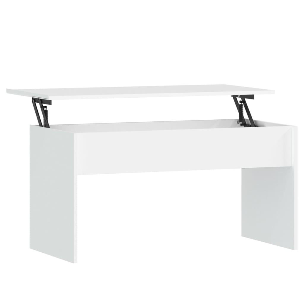 COUCHTISCH Weiß 102x50,5x52,5 cm Holzwerkstoff - Weiß, Holzwerkstoff (102/50.5/52.5cm) - furnicato