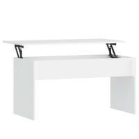COUCHTISCH Weiß 102x50,5x52,5 cm Holzwerkstoff - Weiß, Holzwerkstoff (102/50.5/52.5cm) - furnicato