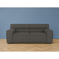 2,5-SITZER Umea Cord Grau 194/106/78 cm - Anthrazit, Kunststoff/Textil (194/78/106cm) - foamnova