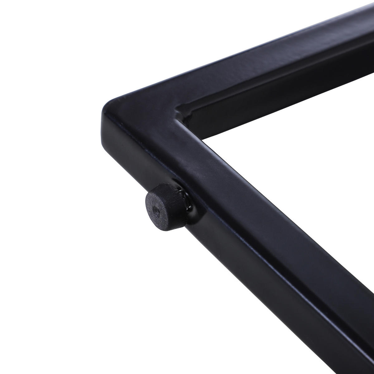 COUCHTISCH-SET, MDF, Weiß+Grau+Schwarz - Weiß, Kunststoff (55/40/45cm) - HOMCOM