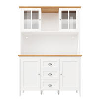 BUFFETSCHRANK Weiß 120/40/179 cm - Weiß, Holz (120/179/40cm) - PANGIVO