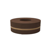 SICHTSCHUTZSTREIFEN Rille Halbe Rolle für Doppelstabmatten Braun 50m - Braun, Kunststoff (5000/9.5cm) - ZAUN|ZU
