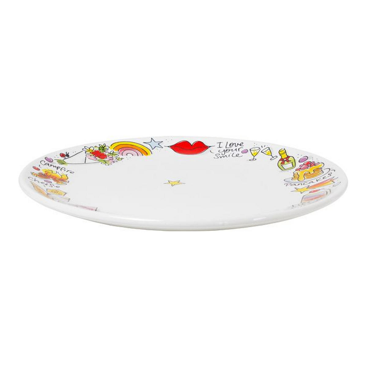 SPEISETELLER Fröhlich in Bunt - 26cm - Multicolor, Keramik (26.2/26.3/3cm) - Blond Amsterdam