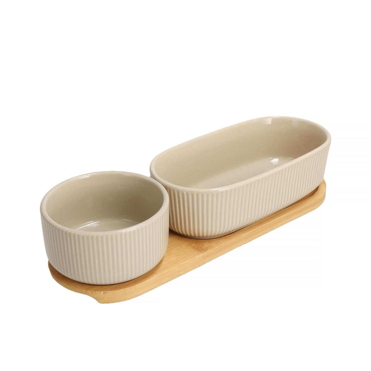 SERVIERTELLER Linersiso - Beige, Keramik (9.5/6/29cm) - home&you