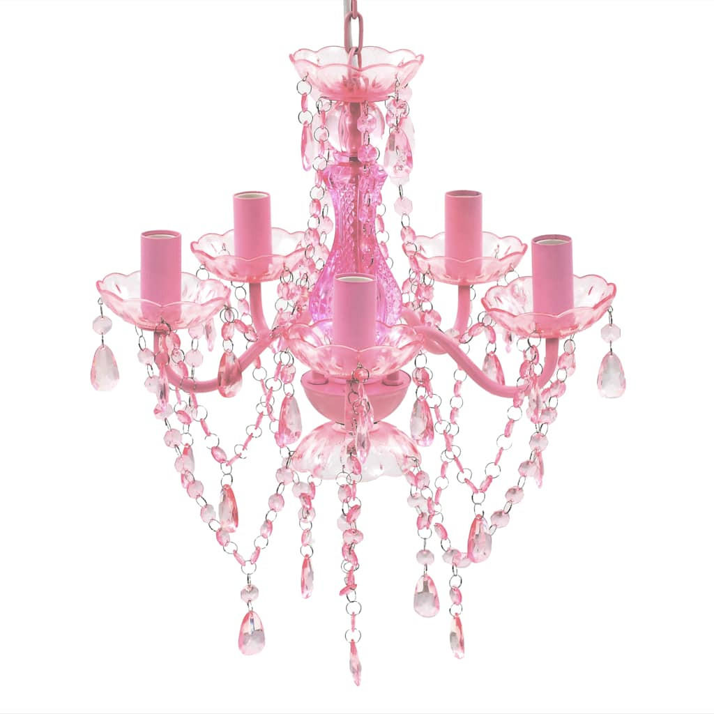 vidaXL Kronleuchter Pink 40x80x40 cm