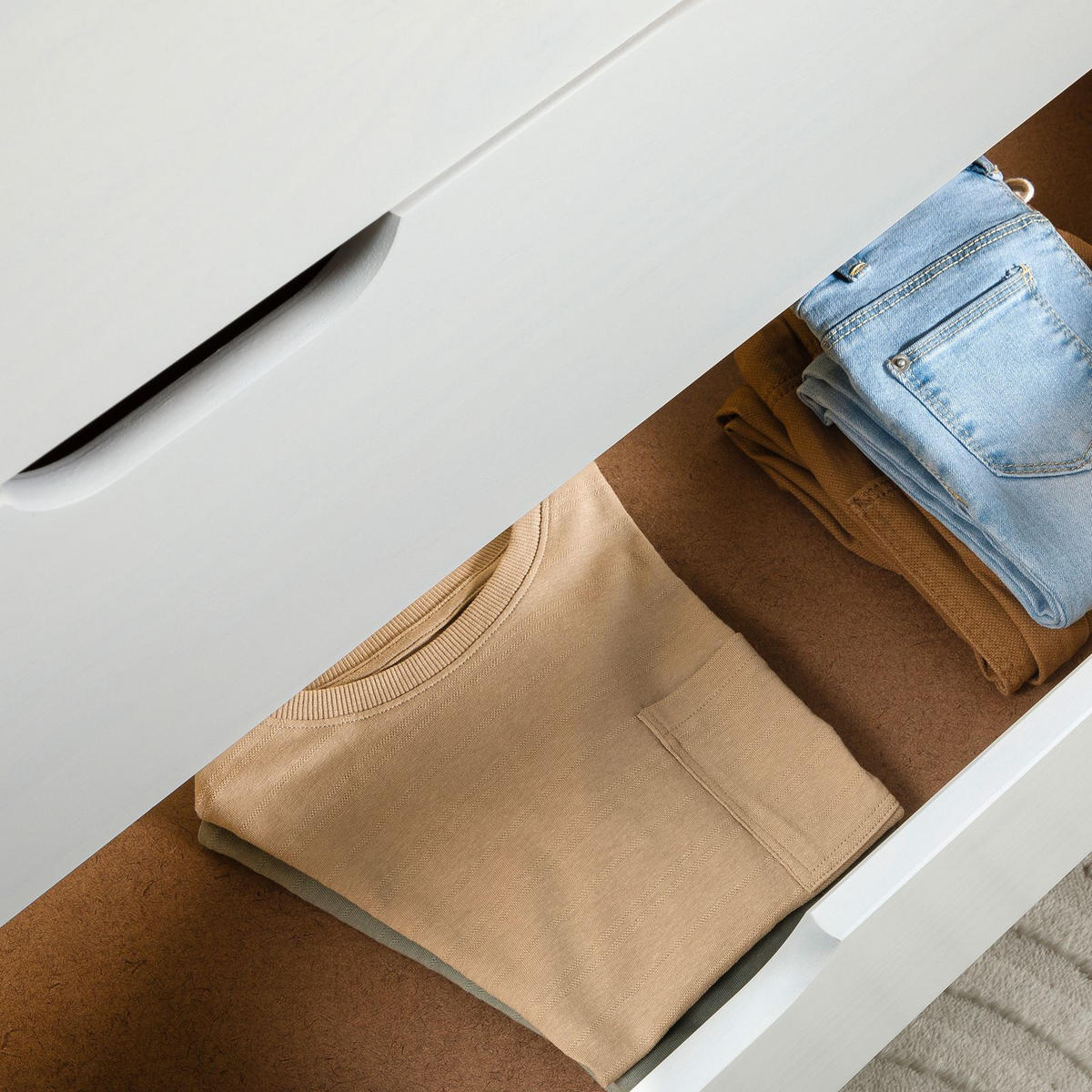 KOMMODE ELANO natur/weiß - Naturfarben/Weiß, Holz (83/120/41cm) - IDIMEX