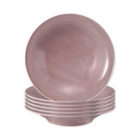 SUPPENTELLER Beat Color Glaze Altrosa ø 22,5 cm 6er Set - Rosa, Keramik (22.5cm) - Seltmann Weiden