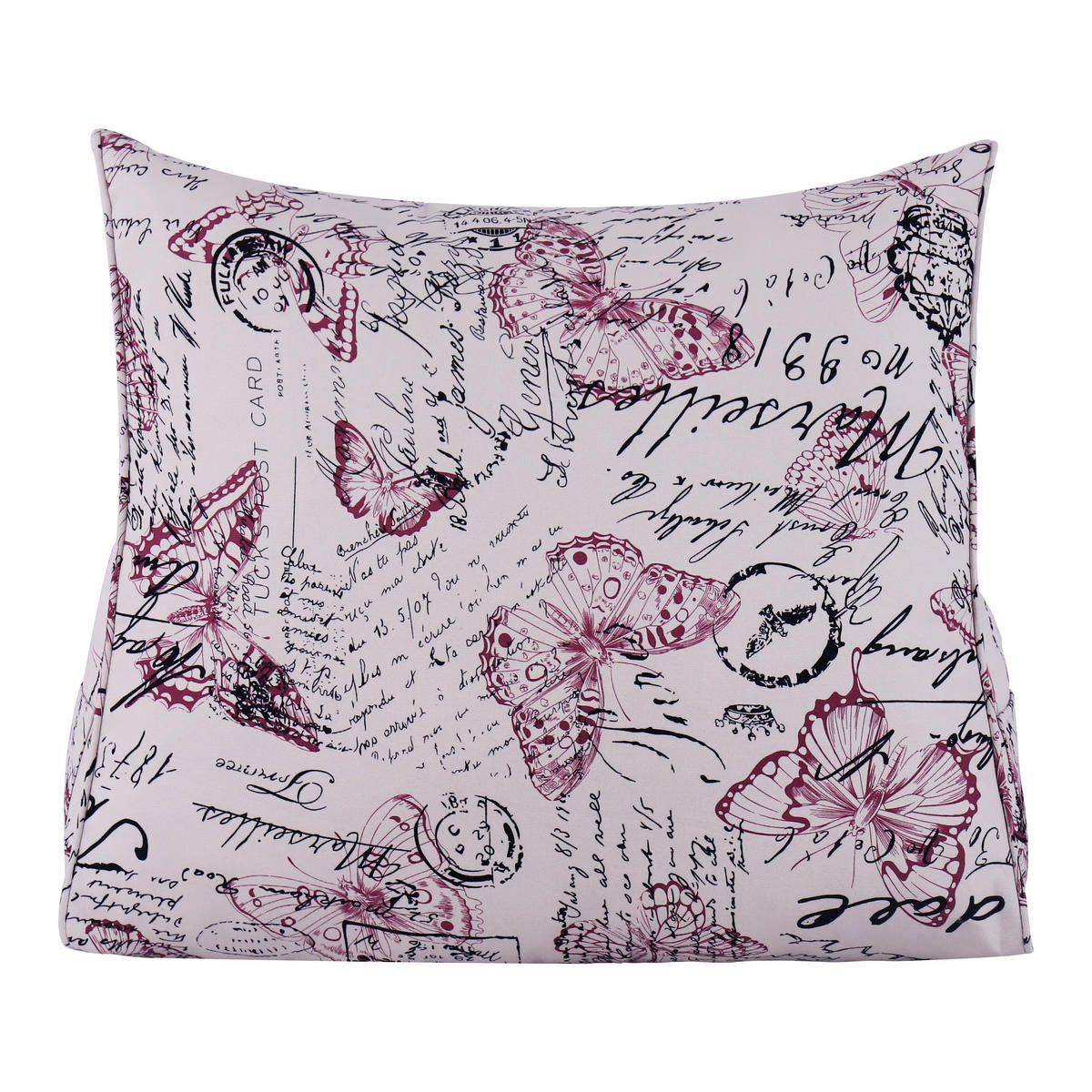 RÜCKENKISSEN zum Lesen Rot 60 cm - Rot, Textil (50/60cm) - Vercart