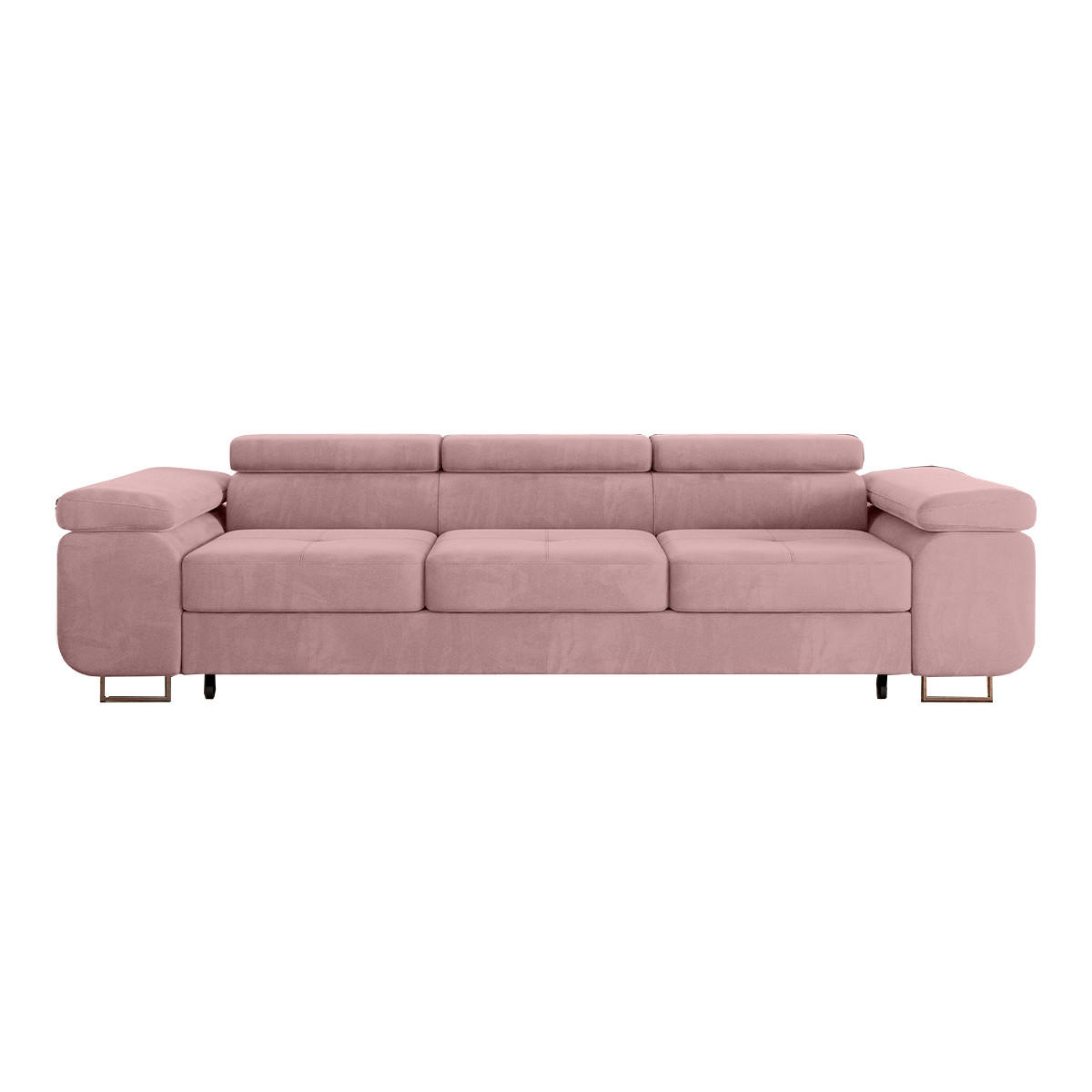 SCHLAFSOFA Wilson 3 Sitzplätze Korallenrosa - Pink, Holzwerkstoff (275/69/100cm) - Petits-meubles