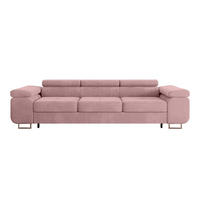 SCHLAFSOFA Wilson 3 Sitzplätze Korallenrosa - Pink, Holzwerkstoff (275/69/100cm) - Petits-meubles